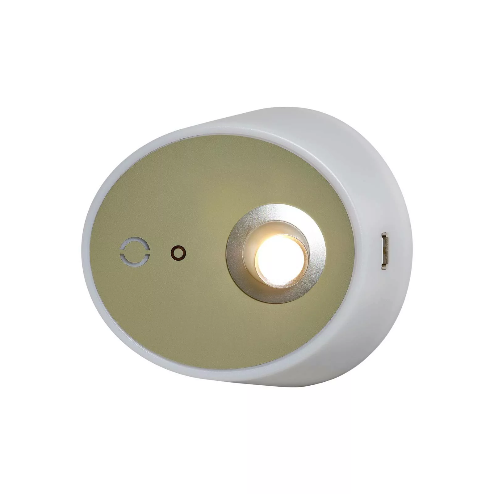 LED-Wandleuchte Zoom, Spot, USB-Ausgang, khaki günstig online kaufen