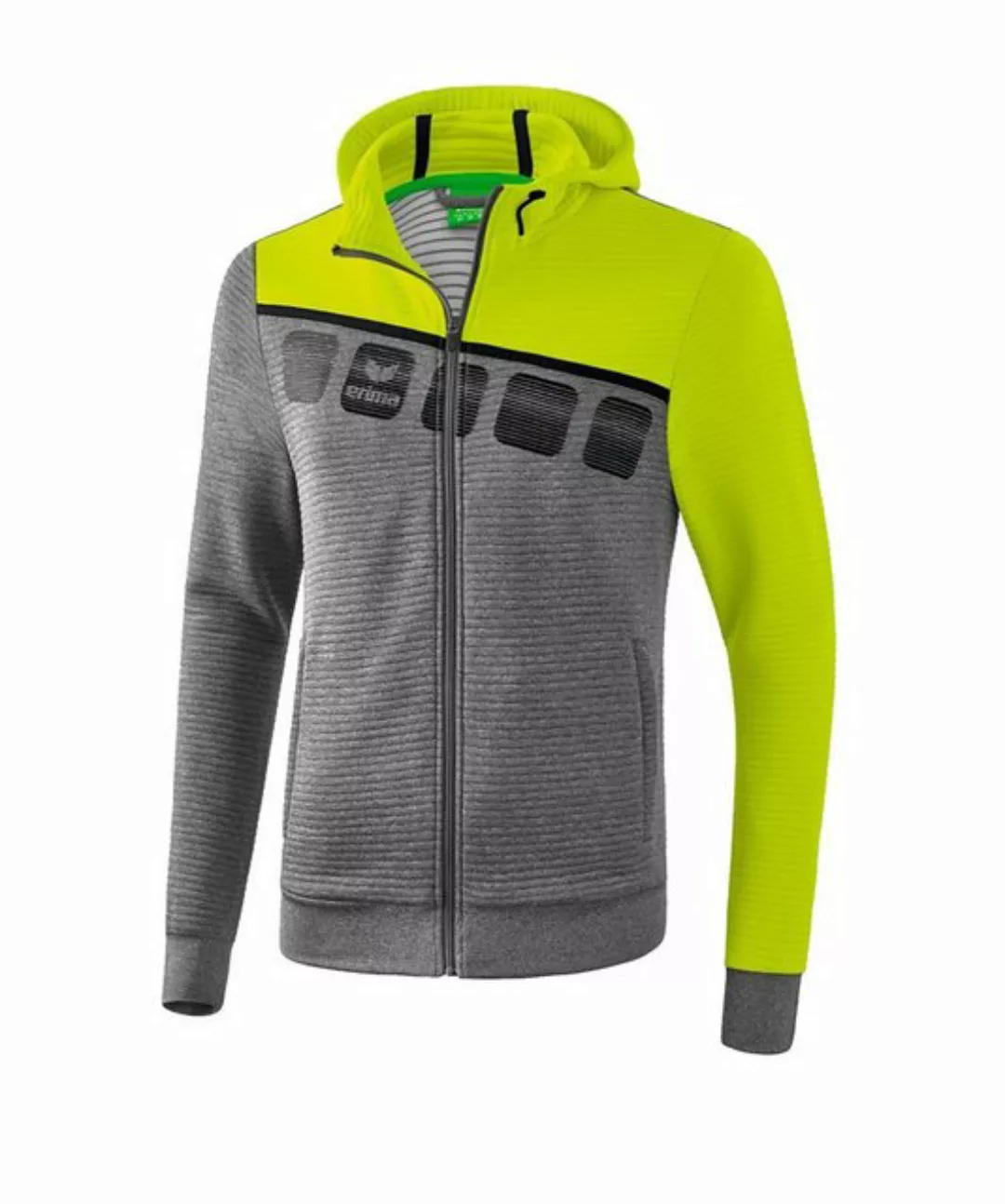 Erima Sweatjacke 5-C Trainingsjacke mit Kapuze Polyester günstig online kaufen