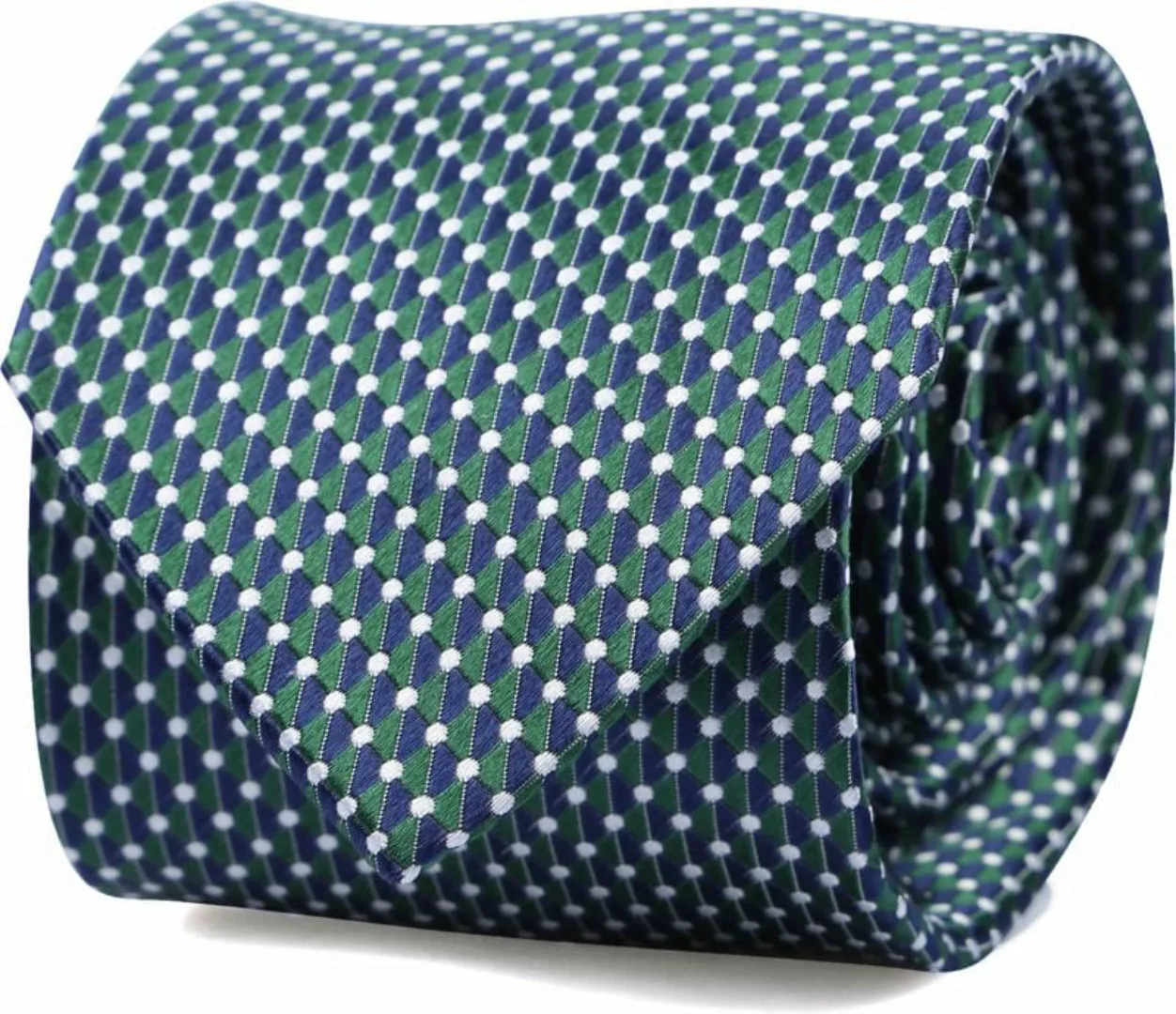 Suitable Krawatte Seide Druck Dots Dunkelgrün - günstig online kaufen