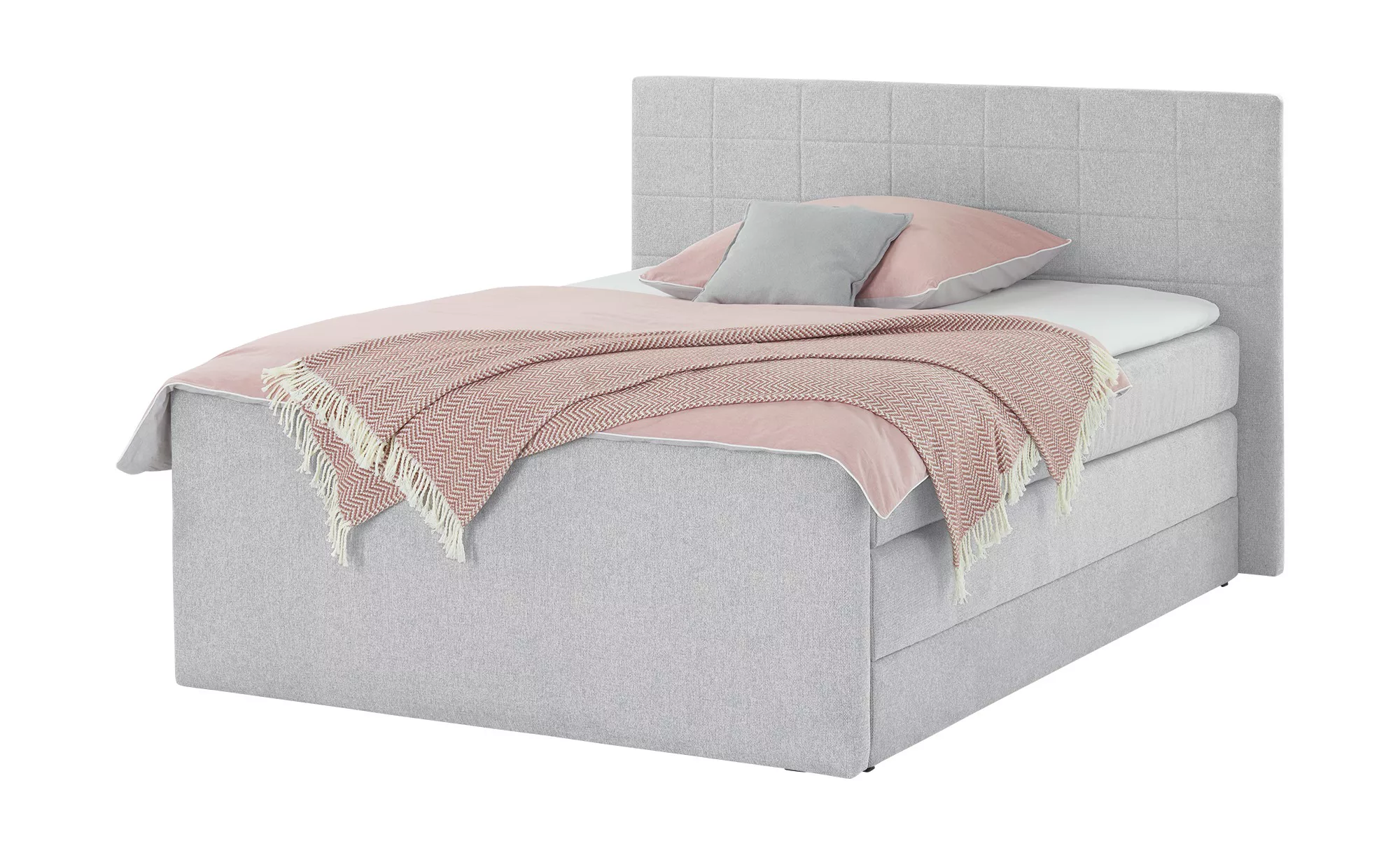 Boxspringbett  Cambridgeshire ¦ grau ¦ Maße (cm): B: 180 H: 120 T: 220 Bett günstig online kaufen