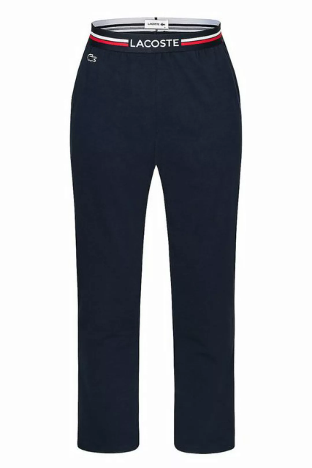 Lacoste Pyjamahose Loungehose long Pant (1-tlg) mit Trikolor-Look Webgummib günstig online kaufen