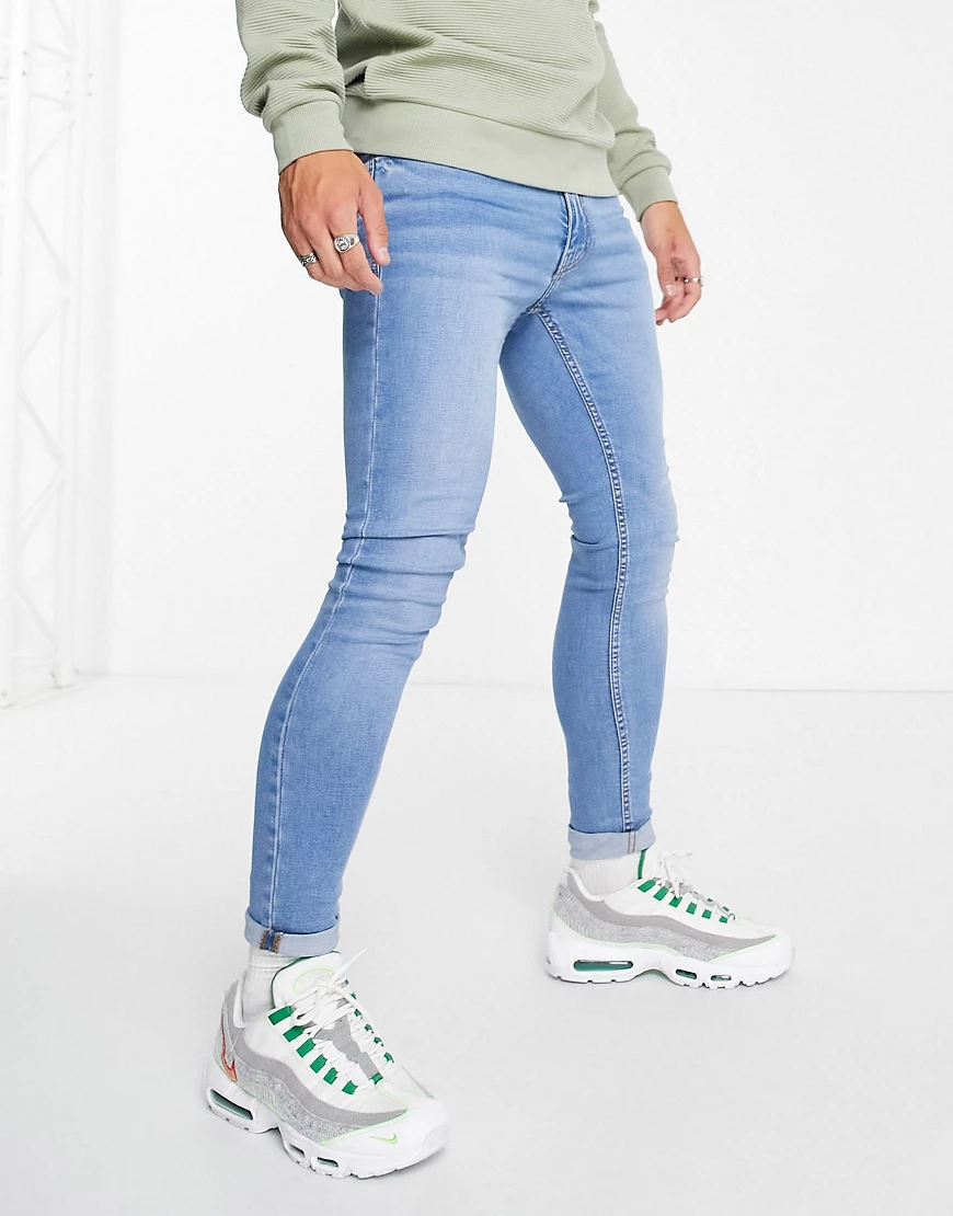 Don't Think Twice – Hautenge Jeans in Hellblau günstig online kaufen