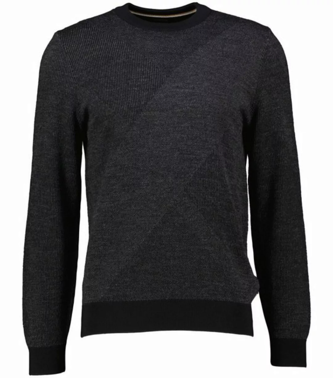 BOSS Strickpullover Herren Pullover aus Schurwolle Regular Fit günstig online kaufen