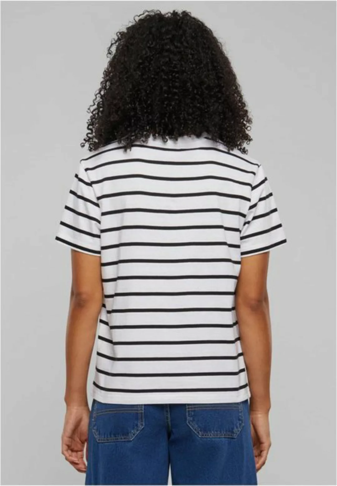 URBAN CLASSICS T-Shirt Ladies Striped Boxy Tee günstig online kaufen