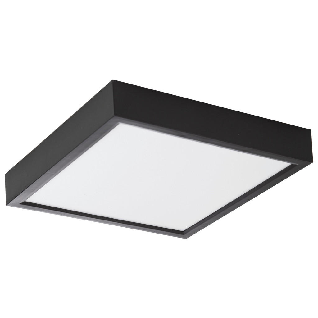 Nowa LED-Deckenleuchte 61041708 schwarz Kunststoff B/H/T: ca. 17x3,6x17 cm günstig online kaufen