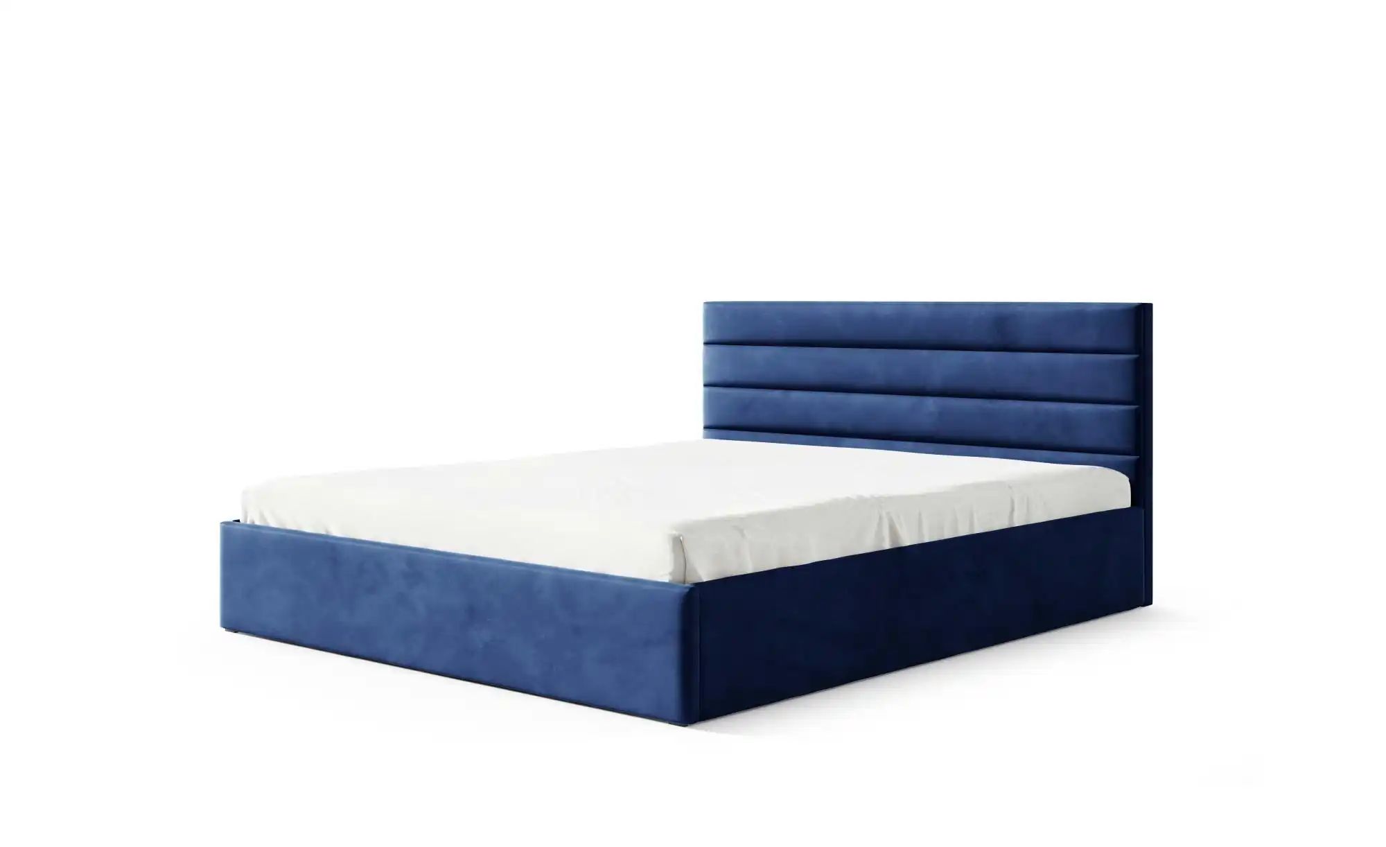 Polsterbett mit Bettkasten Bella ¦ blau ¦ Maße (cm): B: 149 H: 85 Betten > günstig online kaufen
