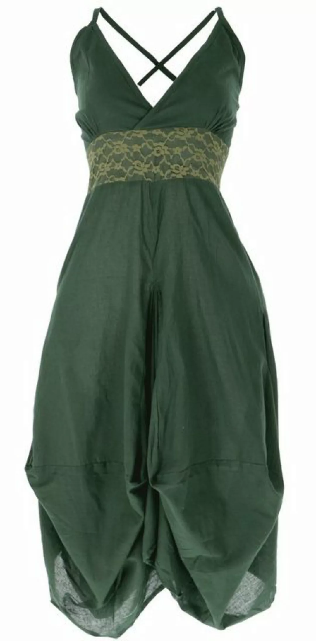 Guru-Shop Midikleid Langes Sommerkleid Hippie chic - olive alternative Bekl günstig online kaufen