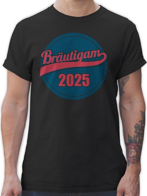 Shirtracer T-Shirt Bräutigam 2025 JGA Männer günstig online kaufen