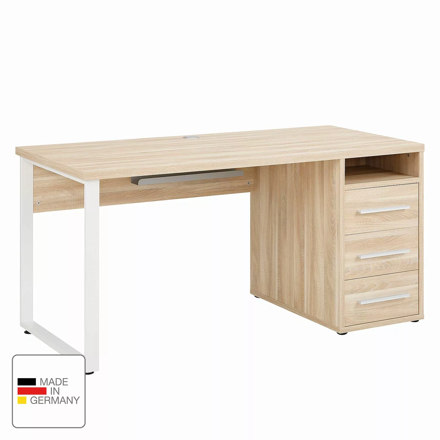 Schreibtisch - grau - 150 cm - 75 cm - 70 cm - Tische > Bürotische - Möbel günstig online kaufen