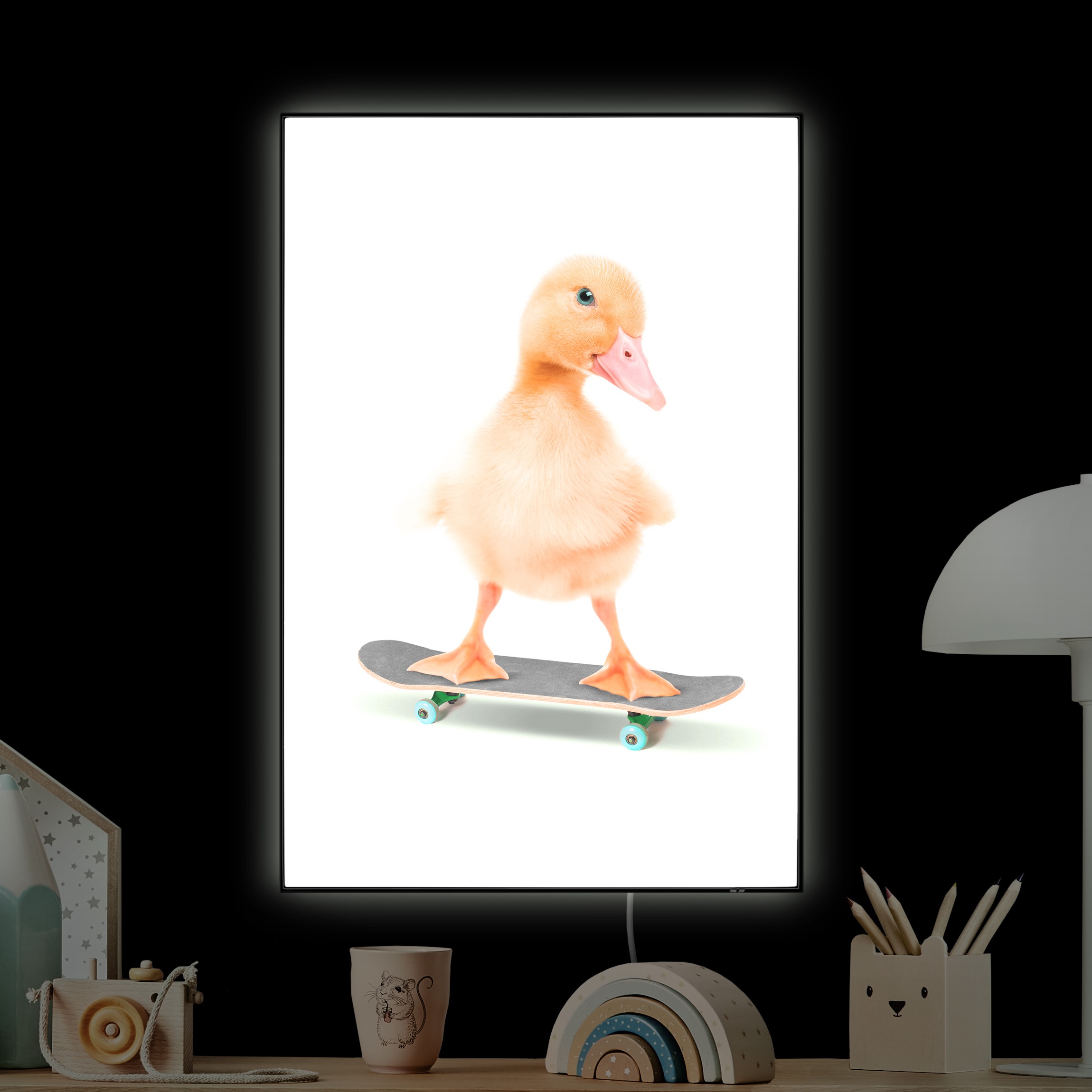 LED-Wechselbild Skate Ente günstig online kaufen