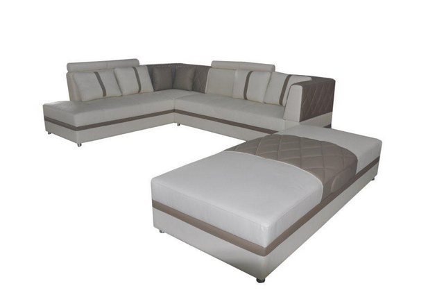 JVmoebel Ecksofa Ecke Leder Modern XXL Couch Wohnlandschaft Ledersofa Sofa günstig online kaufen