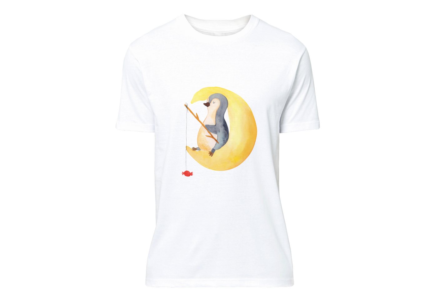 Mr. & Mrs. Panda T-Shirt Pinguin Mond - Weiß - Geschenk, müde, Gästezimmer, günstig online kaufen