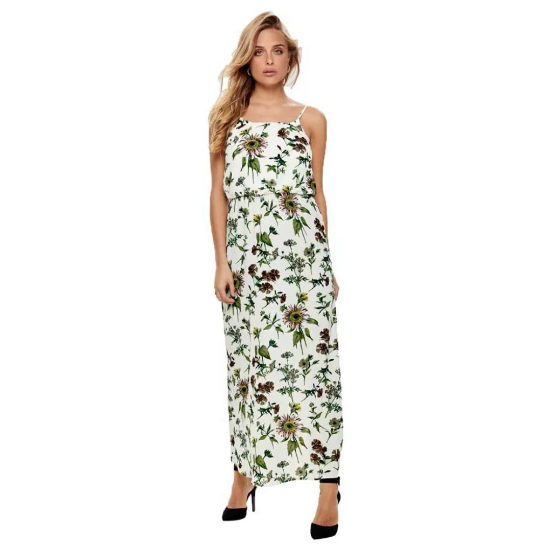 Only Winner Maxi Woven Langes Kleid 36 Cloud Dancer / Aop Botanical günstig online kaufen