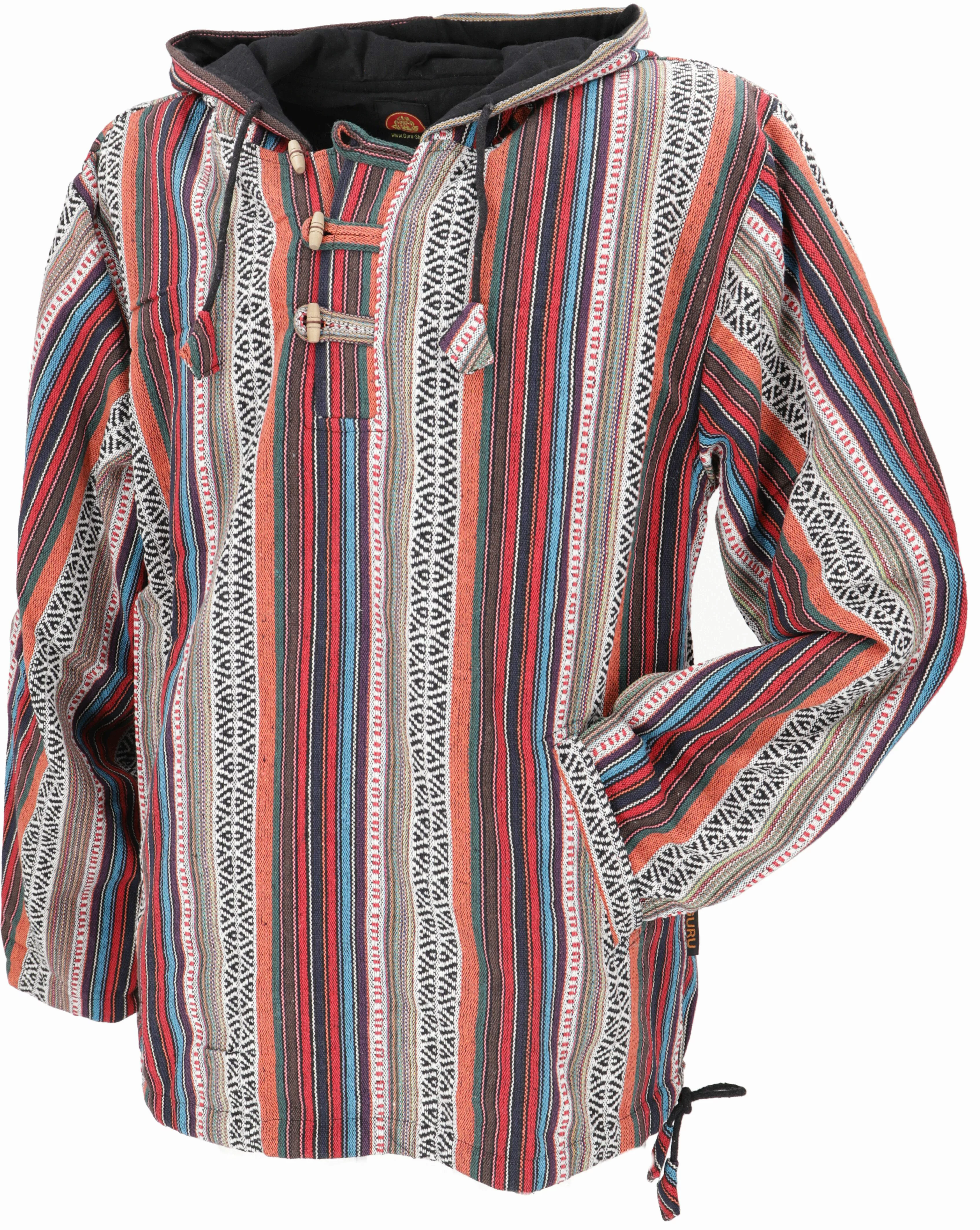 Guru-Shop Sweater Goa Kapuzenshirt, Baja Hoodie, günstig online kaufen