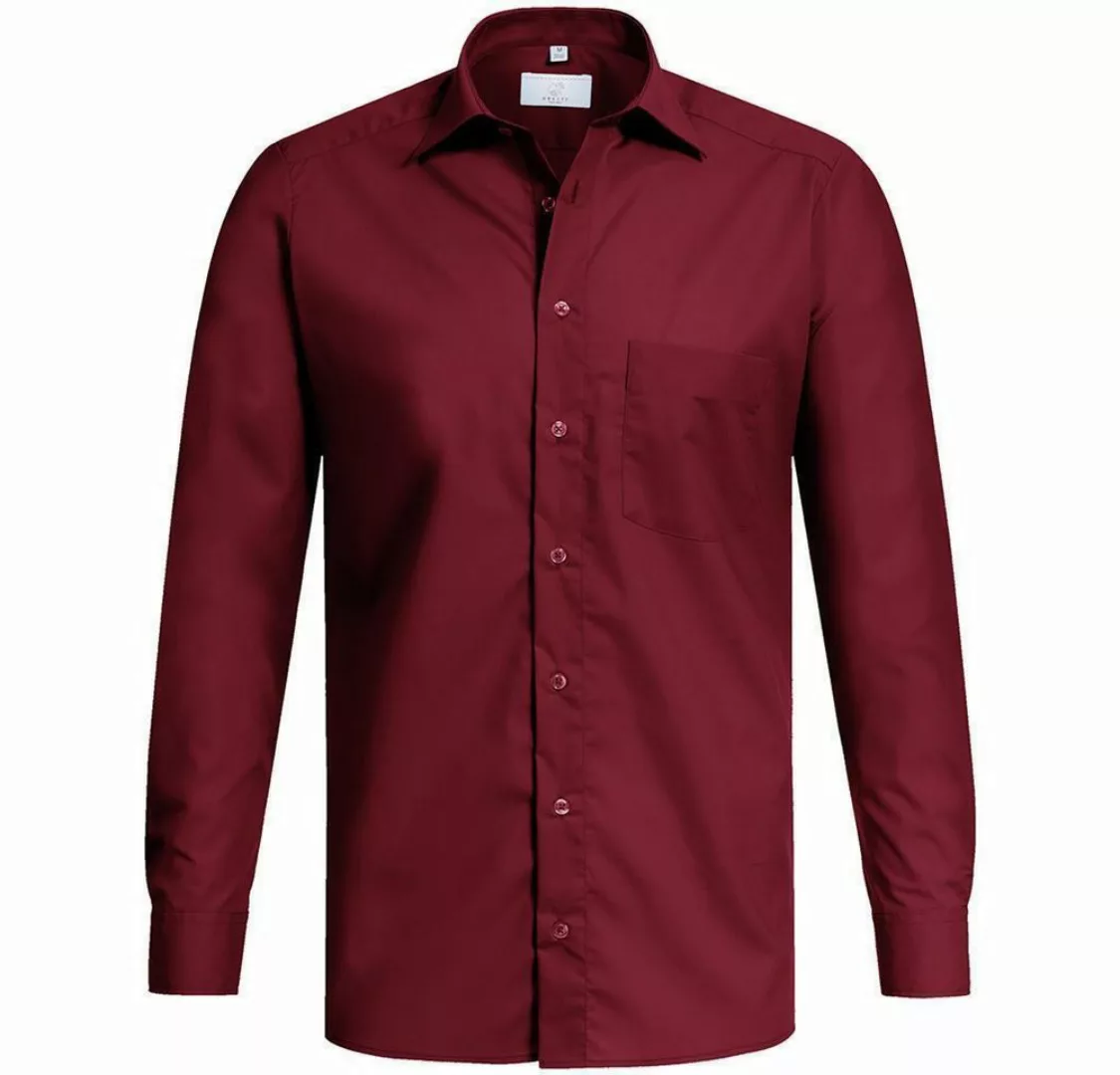 GREIFF Langarmhemd Greiff Corporate Hemd BASIC Herren OEKO TEX® Bordeaux 39 günstig online kaufen