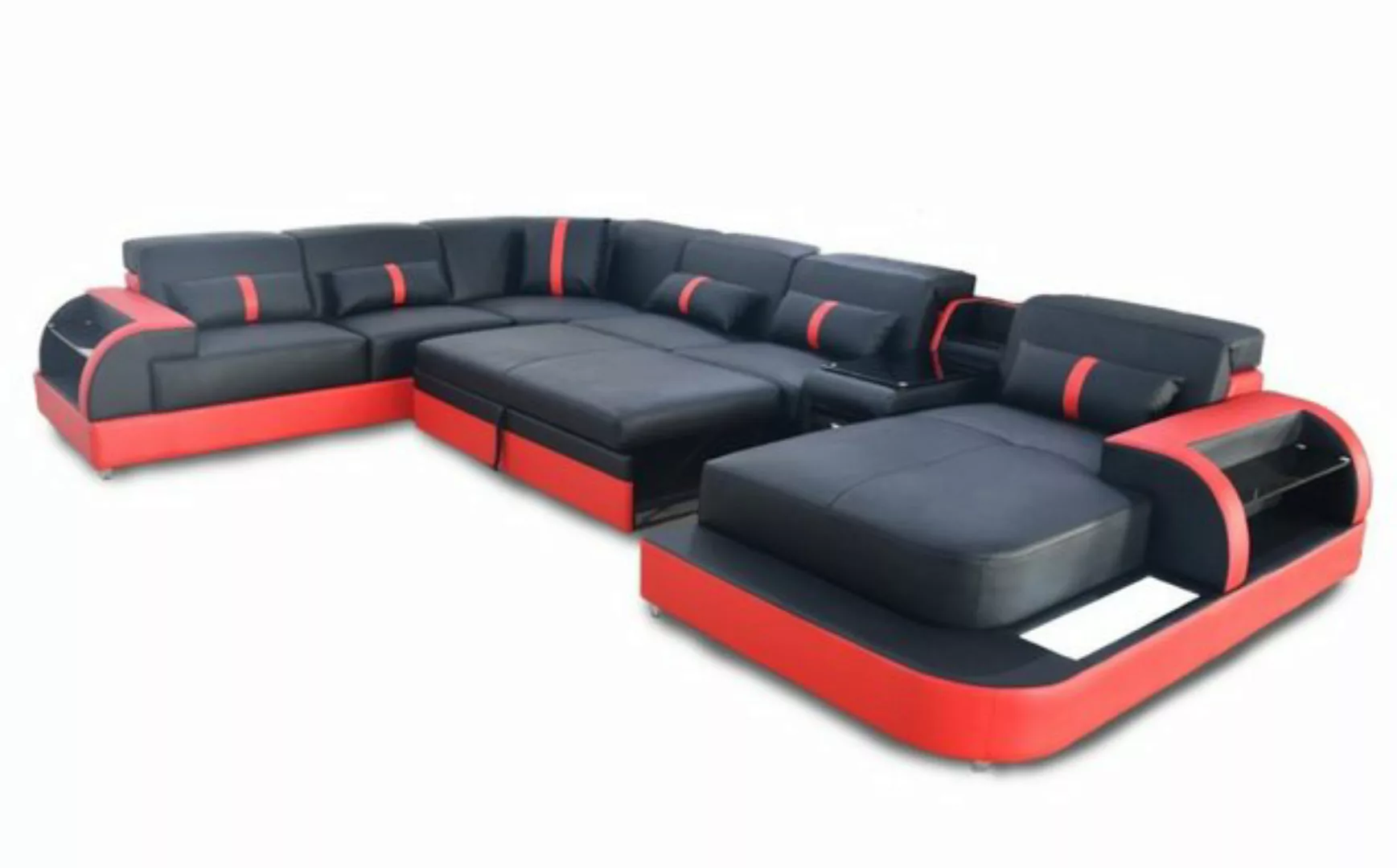 JVmoebel Ecksofa Multifunktion Sofa Couch Wohnlandschaft Polster Sofas LED günstig online kaufen