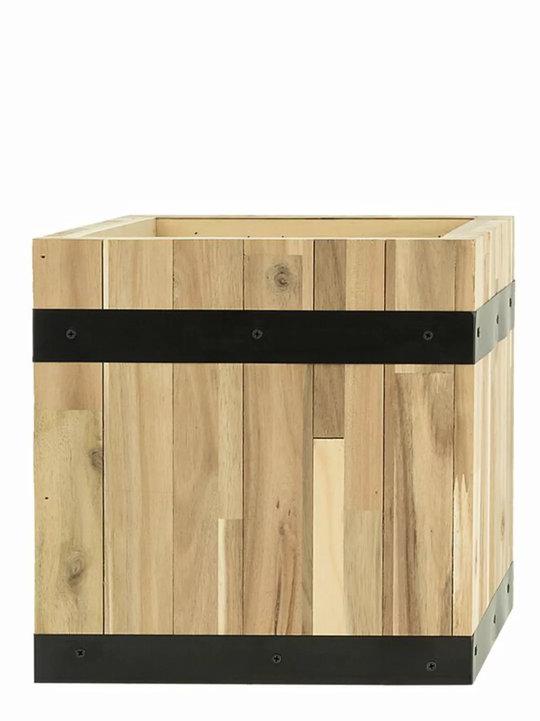 Pflanzwerk® Pflanzkübel Cube - Akazien Holz - 45 cm x 43 cm x 43 cm günstig online kaufen