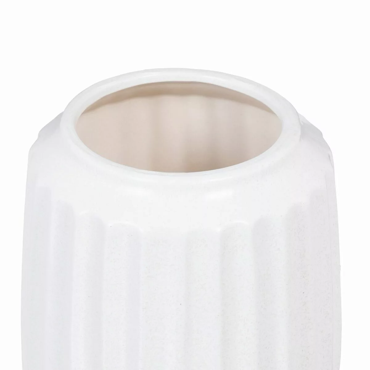 Vase Aus Keramik 16 X 16 X 16 Cm Weiß günstig online kaufen