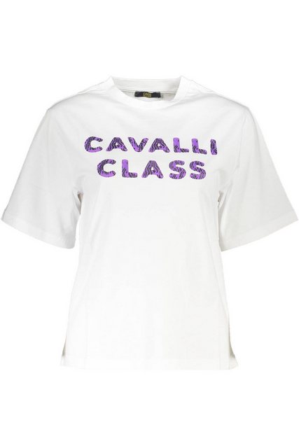 Cavalli Class T-Shirt Weißes Damen T-Shirt mit Print & Logo – Regular günstig online kaufen