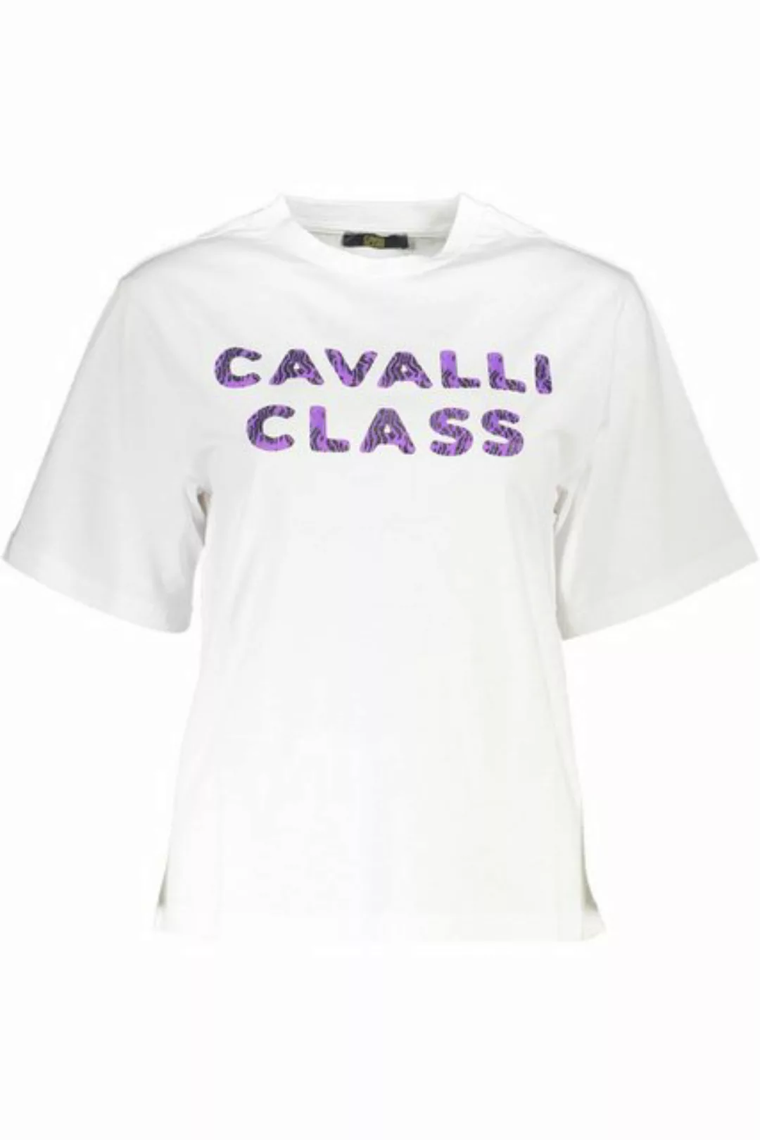 Cavalli Class T-Shirt Weißes Damen T-Shirt mit Print & Logo – Regular günstig online kaufen