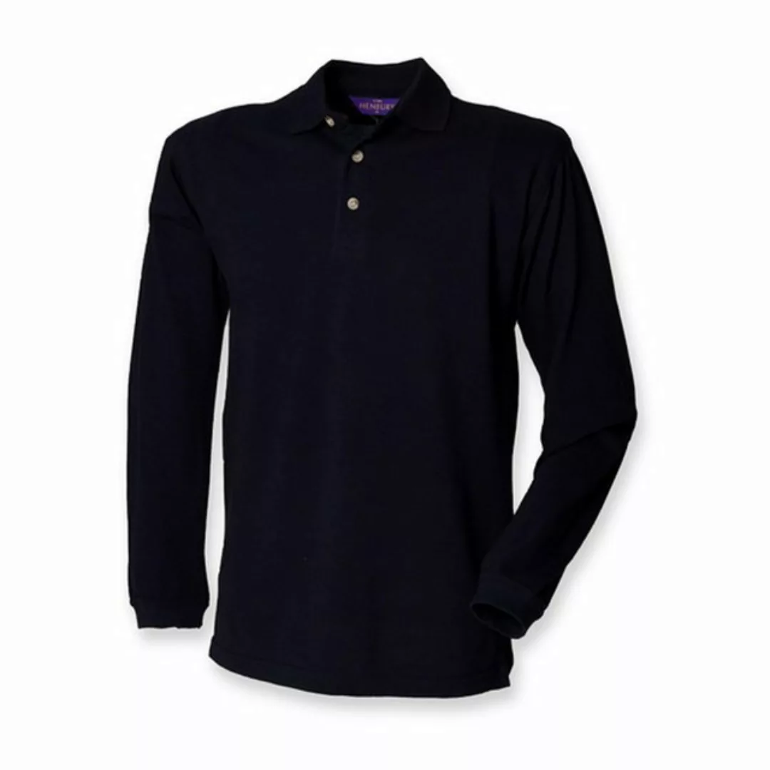 Henbury Poloshirt Long Sleeved Cotton Piqué Polo Shirt günstig online kaufen
