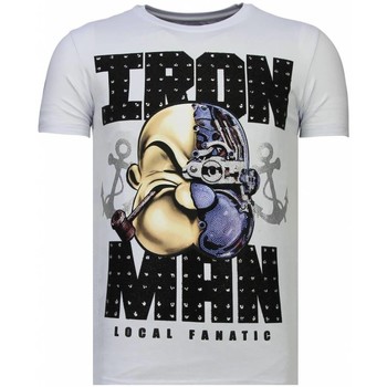 Local Fanatic  T-Shirt Iron Man Popeye Strass günstig online kaufen