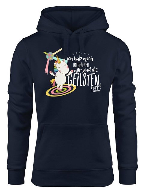 MoonWorks Hoodie Damen Kapuzen-Pullover Ich hab mich umgesehen wir sind die günstig online kaufen