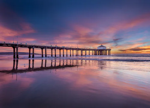 Papermoon Fototapete »Pier at Sunset« günstig online kaufen