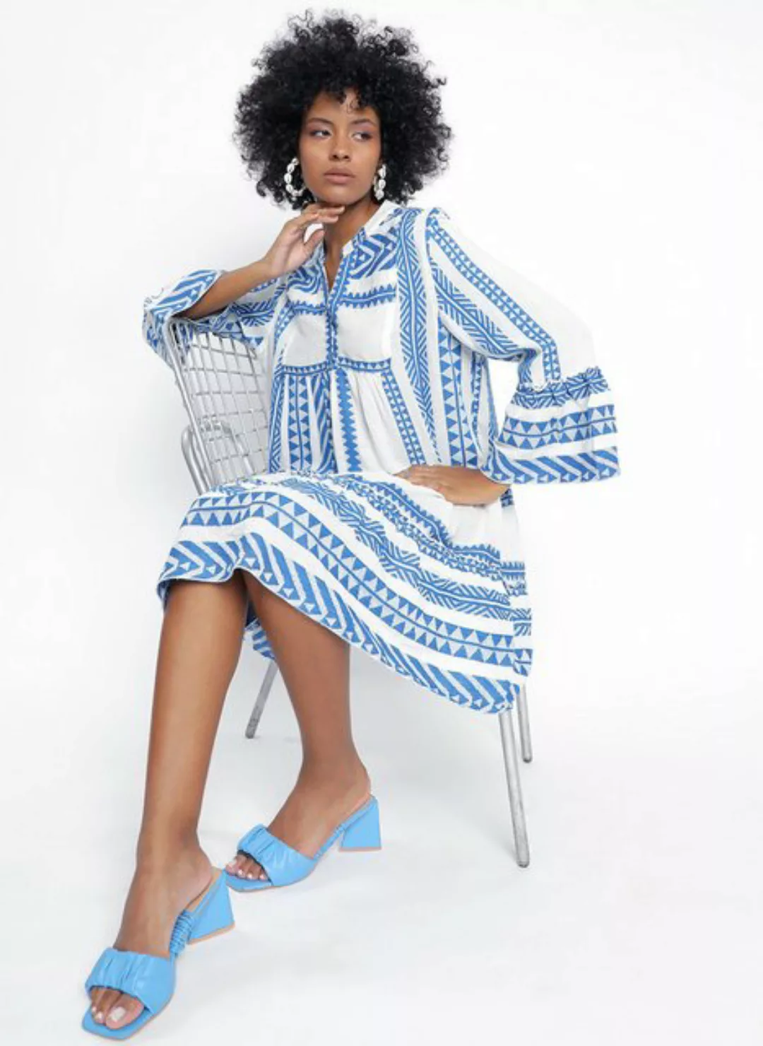 YC Fashion & Style Tunikakleid Verspieltes Tunika Kleid aus 100% Baumwolle günstig online kaufen