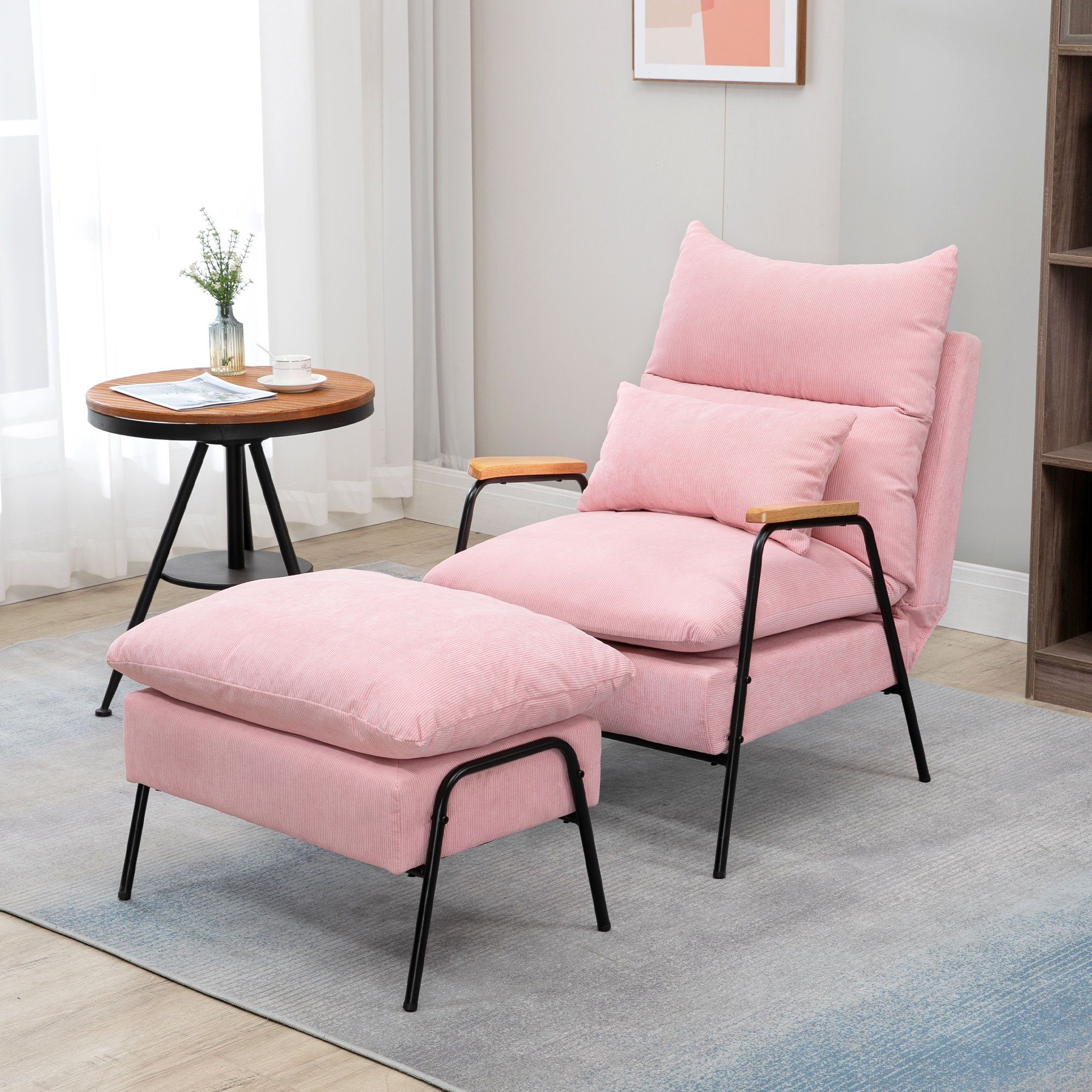 HOMCOM Relaxsessel Sessel, Polsterstuhl, inkl. Kissen, günstig online kaufen