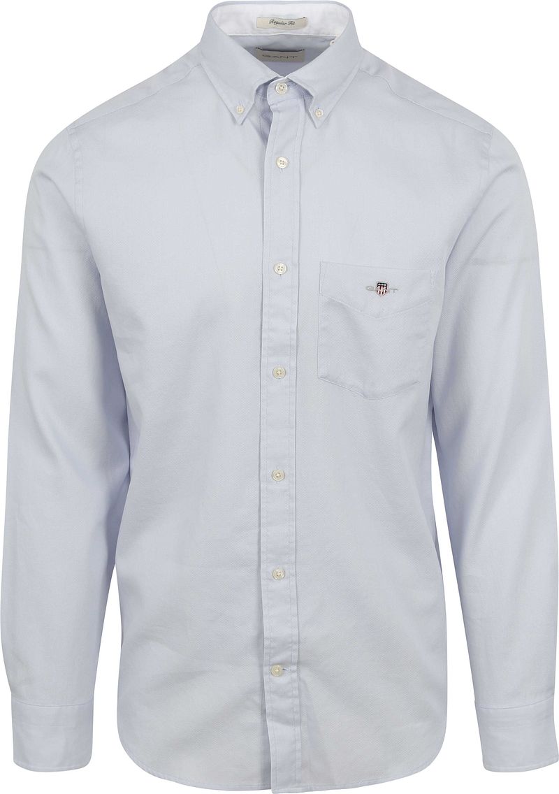 Gant Casual Hemd Honeycomb Texture Hellblau - Größe 3XL günstig online kaufen