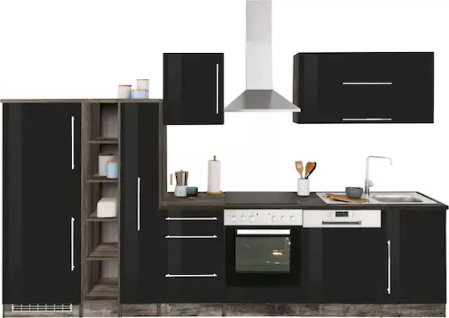 KOCHSTATION Küchenzeile "KS-Samos", ohne E-Geräte, Breite 340 cm günstig online kaufen