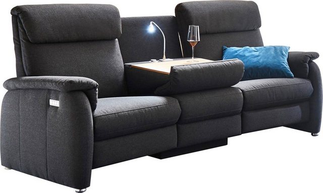 Home affaire Sofa "Turin", mit motorischer Relaxfunktion, Tisch, Leuchte + günstig online kaufen