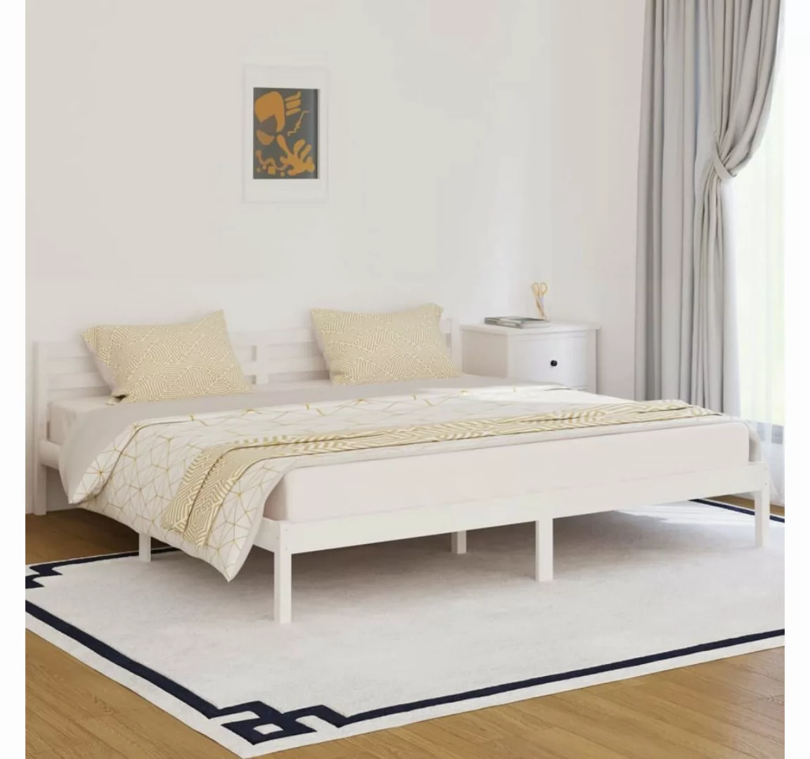 Vidaxl Tagesbett Massivholz Kiefer 200x200 Cm Weiß günstig online kaufen