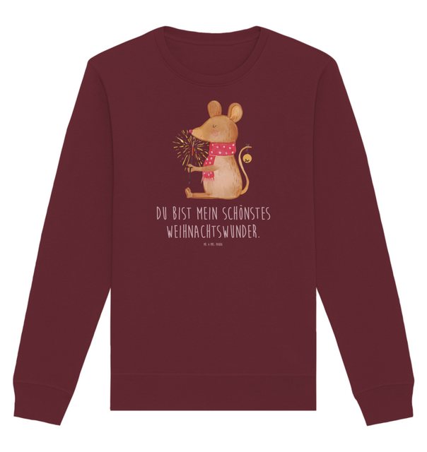 Mr. & Mrs. Panda Longpullover Größe XXL Maus Weihnachten - Burgundy - Gesch günstig online kaufen