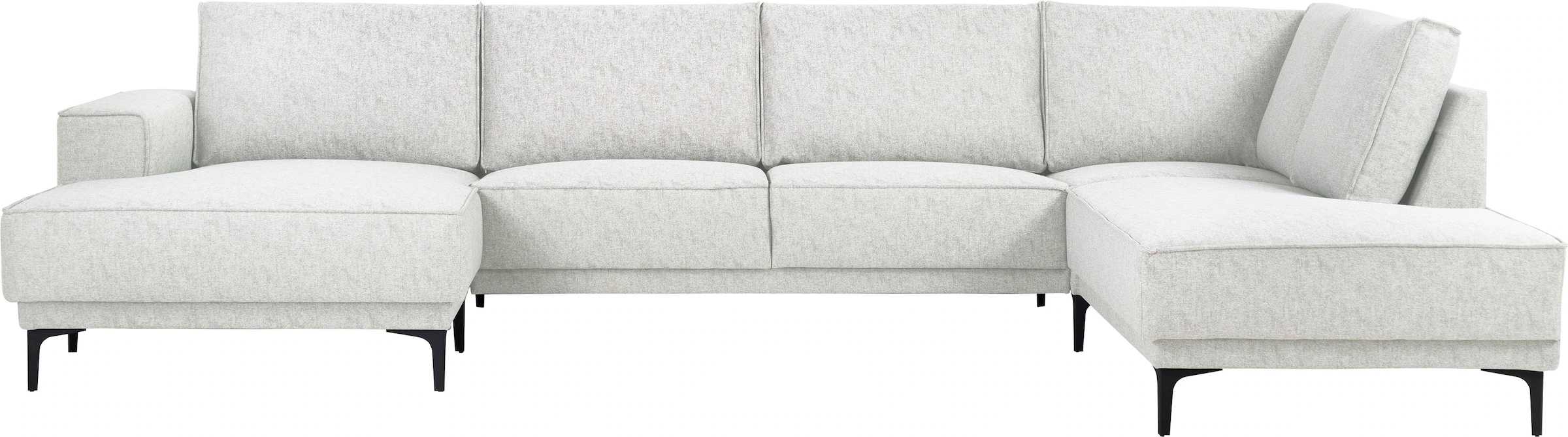 Places of Style Wohnlandschaft »XXL Sofa Oland, Struktur, Flachgewebe, Luxu günstig online kaufen