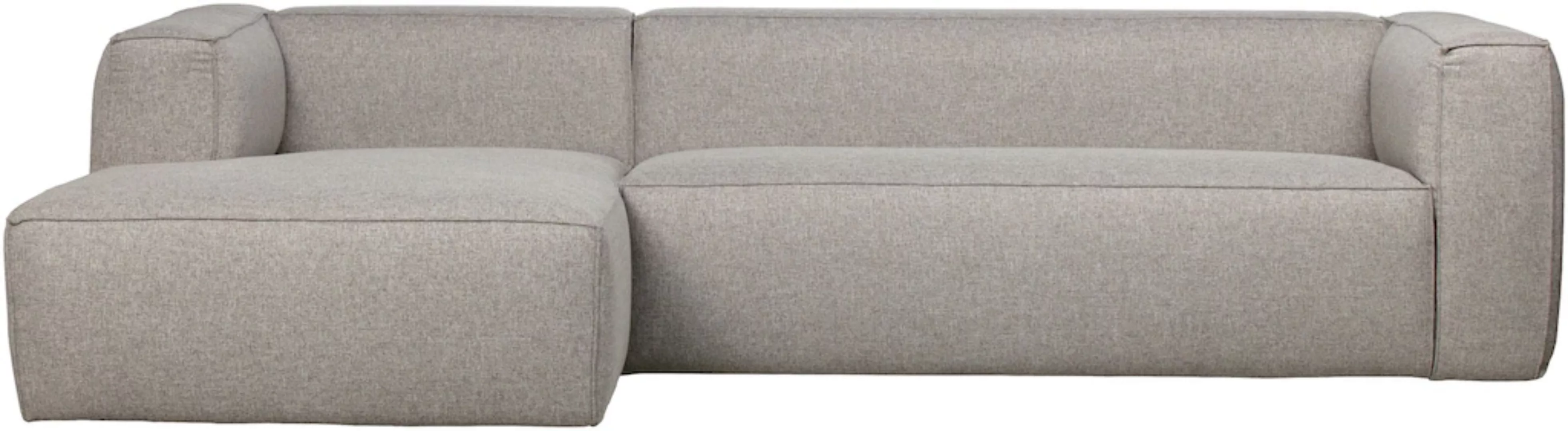 WOOOD Ecksofa »Bean Links Incl. Kissens Light Grey« günstig online kaufen