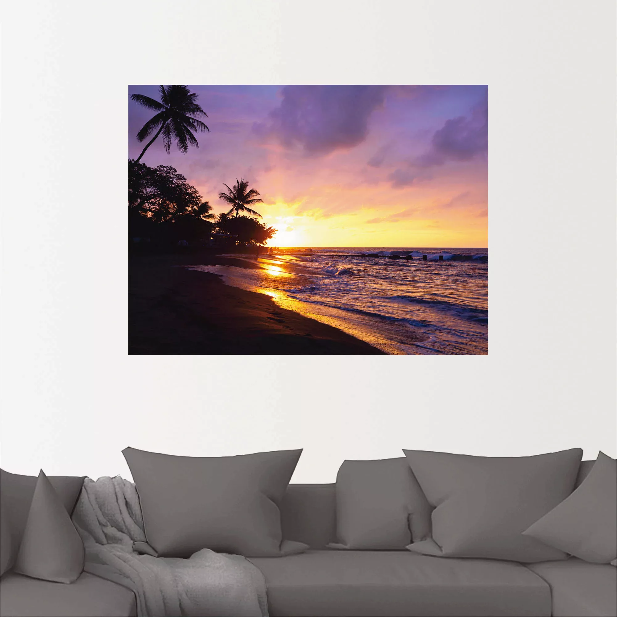 Artland Wandbild »Tropischer Strand«, Sonnenaufgang & -untergang, (1 St.) günstig online kaufen