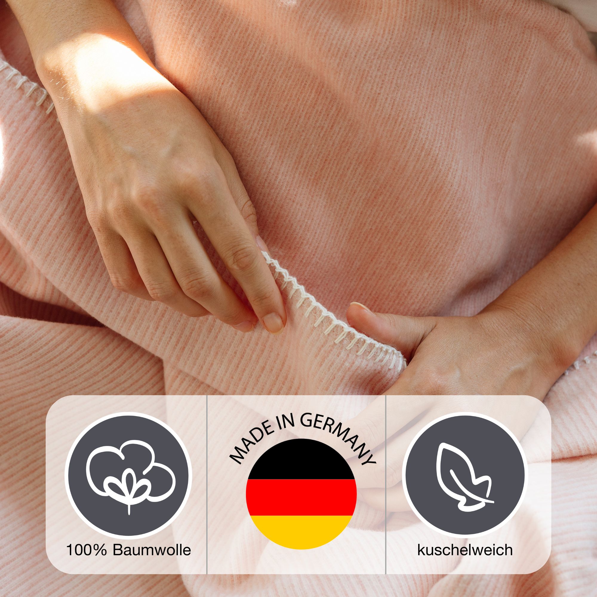 IBENA Wohndecke »Wohndecke Lausanne«, in schlichtem Melange-Look günstig online kaufen