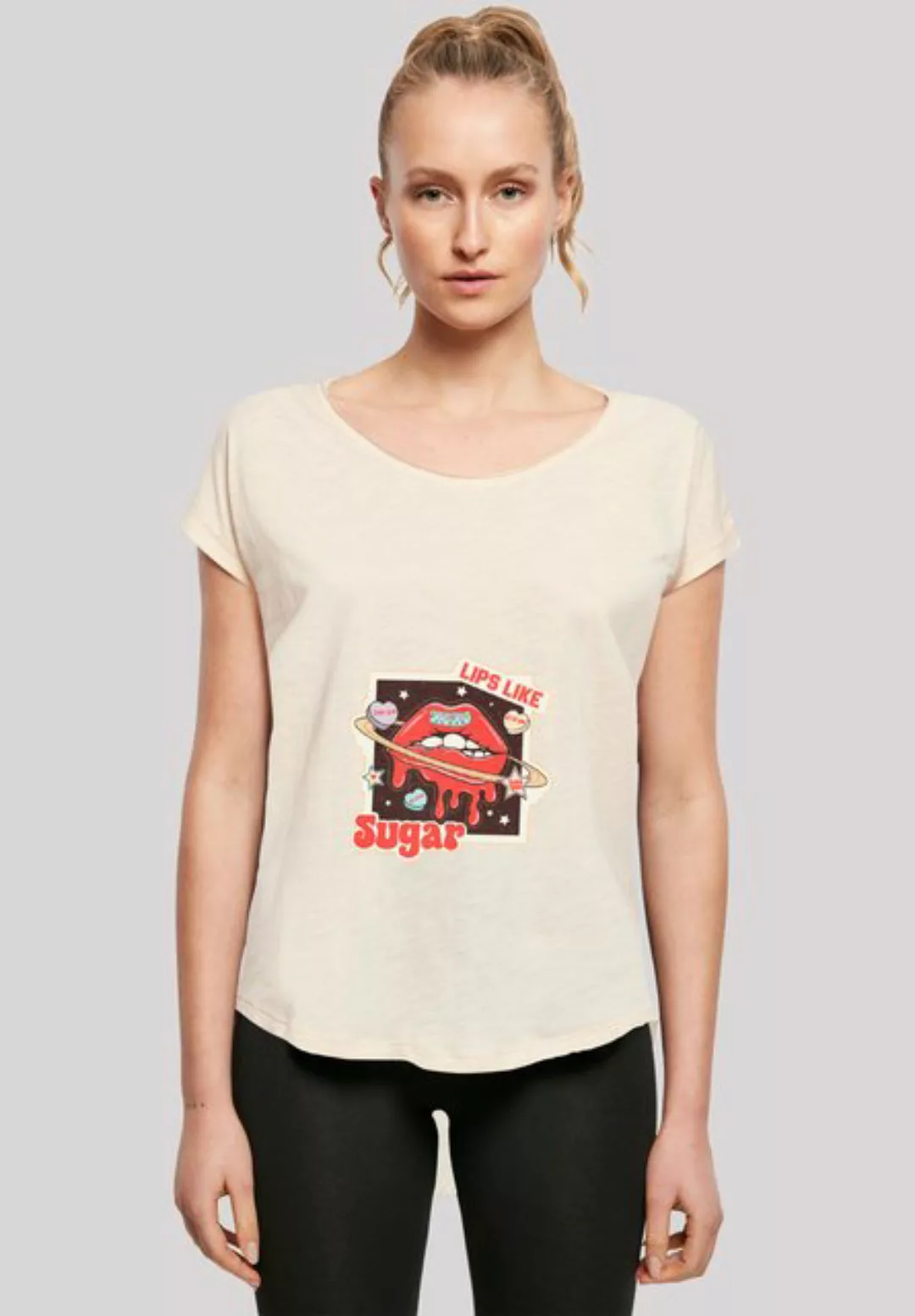 F4NT4STIC T-Shirt "Lips like sugar retro fashion Valentinstag", Premium Qua günstig online kaufen