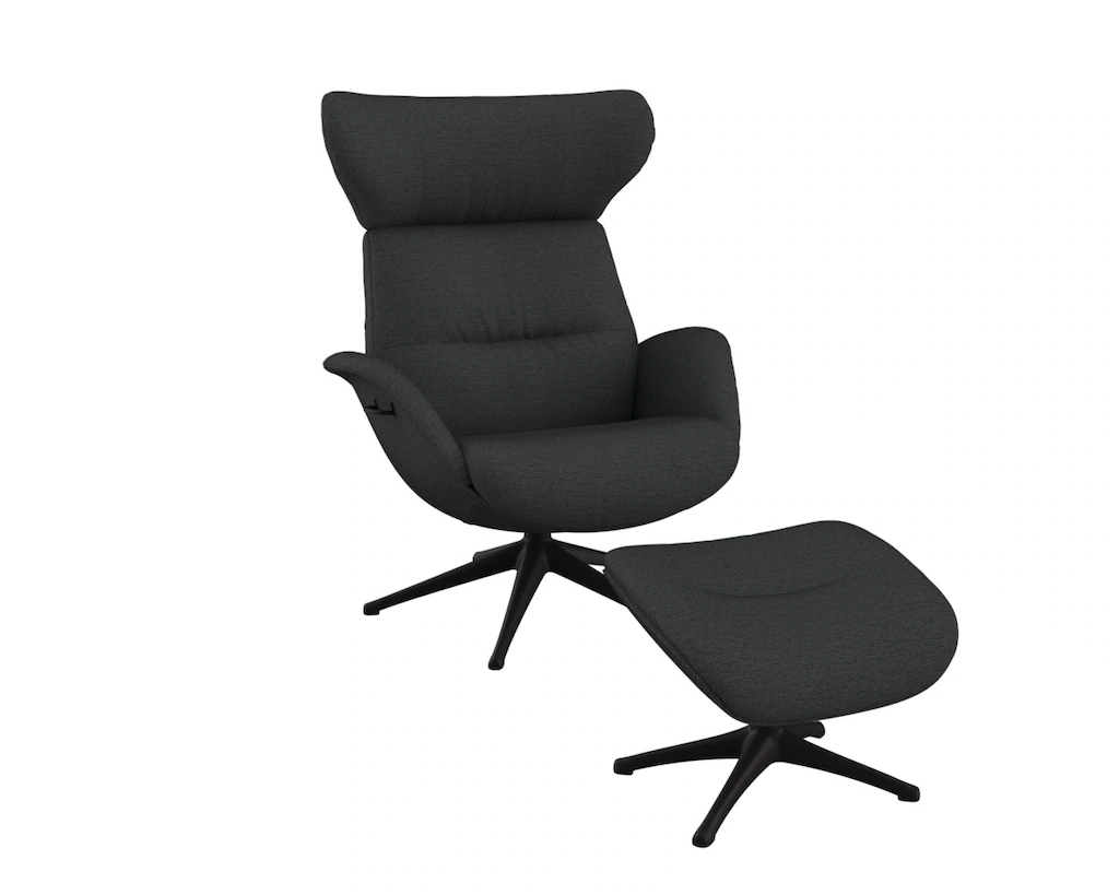 FLEXLUX Relaxsessel "Fernsehsessel More, ergonomisch, drehbar, robuster Fuß günstig online kaufen