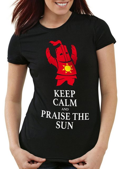 style3 T-Shirt Keep Calm Praise the Sun dark Sunbro Solaire Sonnenritter so günstig online kaufen