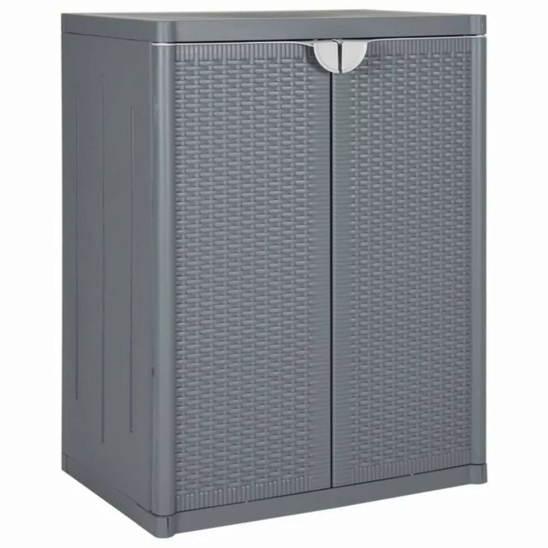 DOTMALL Werkzeugschrank Garten-Lagerschrank Fächerschrank PP 65x45x88 cm günstig online kaufen