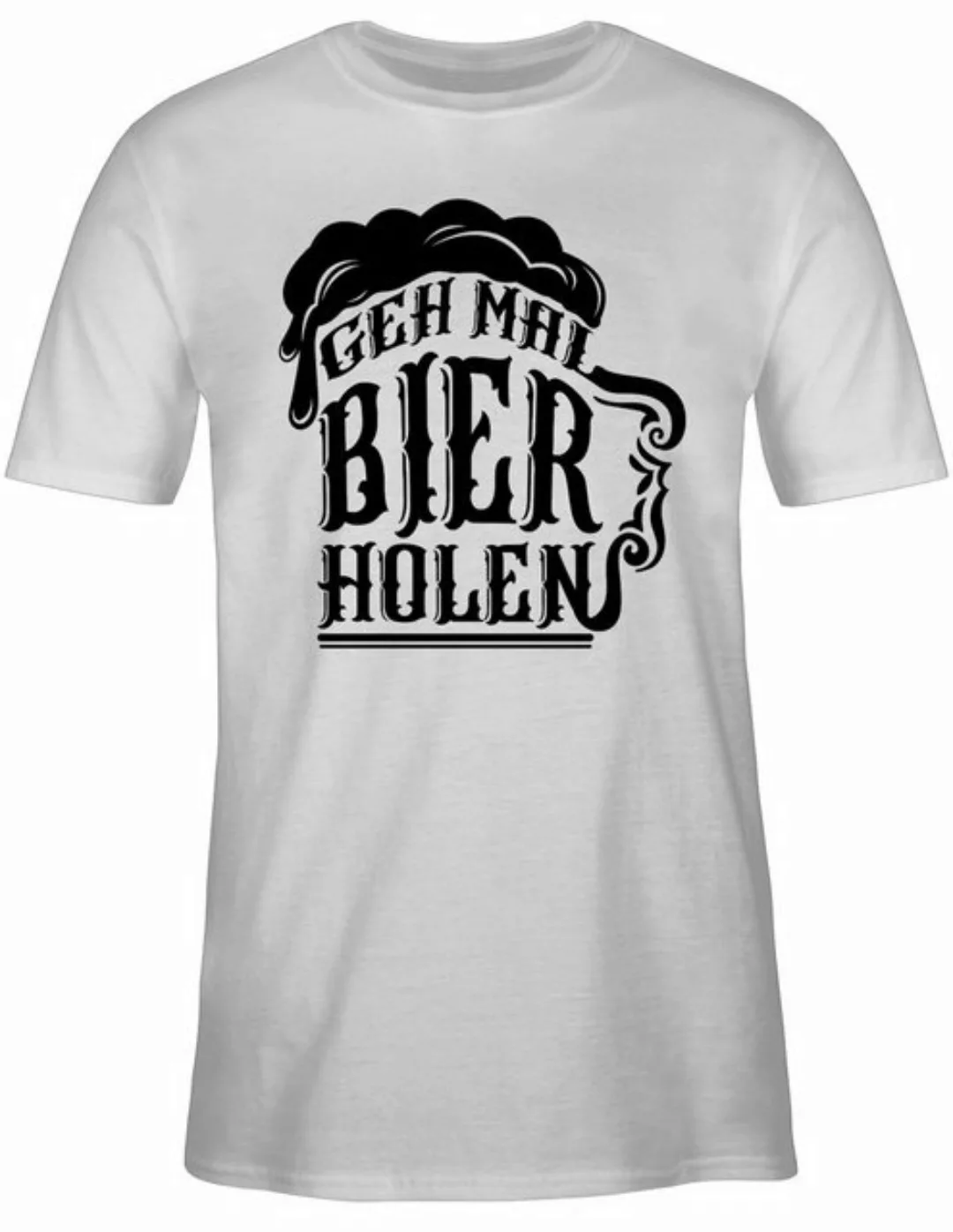 Shirtracer T-Shirt Geh mal Bier holen - schwarz Party & Alkohol Herren günstig online kaufen