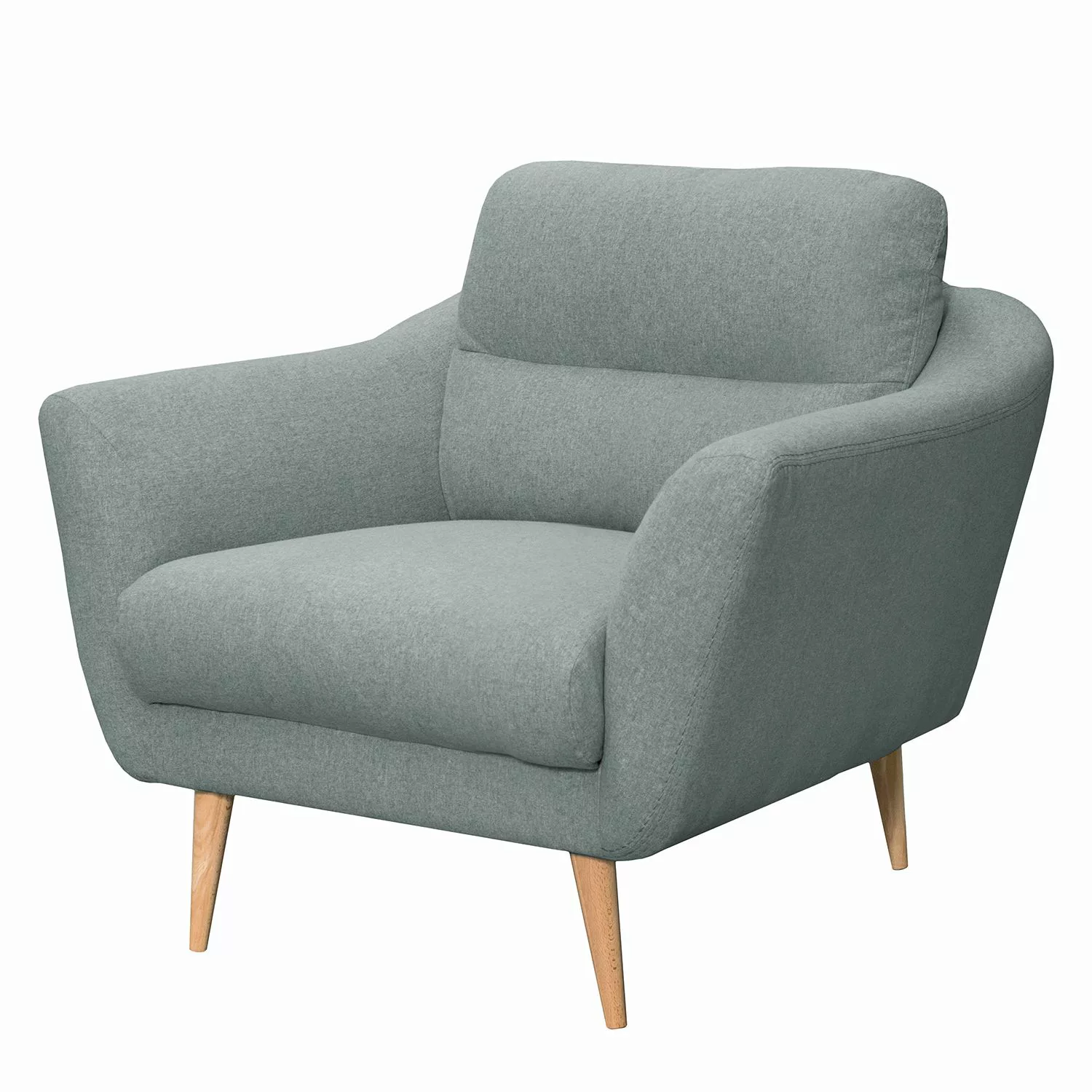 home24 Norrwood Sessel Lucinda Platingrau Webstoff 92x87x88 cm (BxHxT) günstig online kaufen