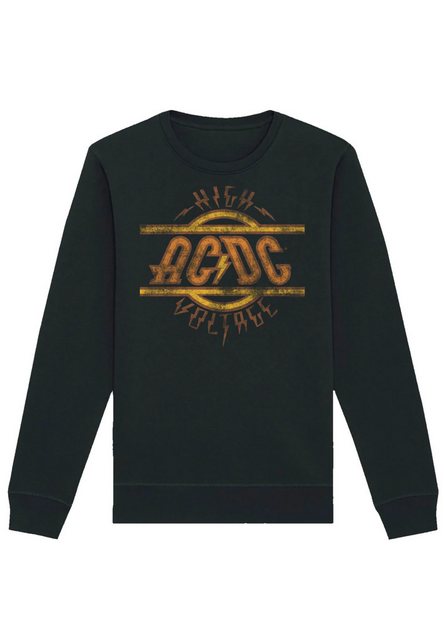 F4NT4STIC Sweatshirt AC/DC Rock Musik Band High Voltage Logo Distressed Pre günstig online kaufen