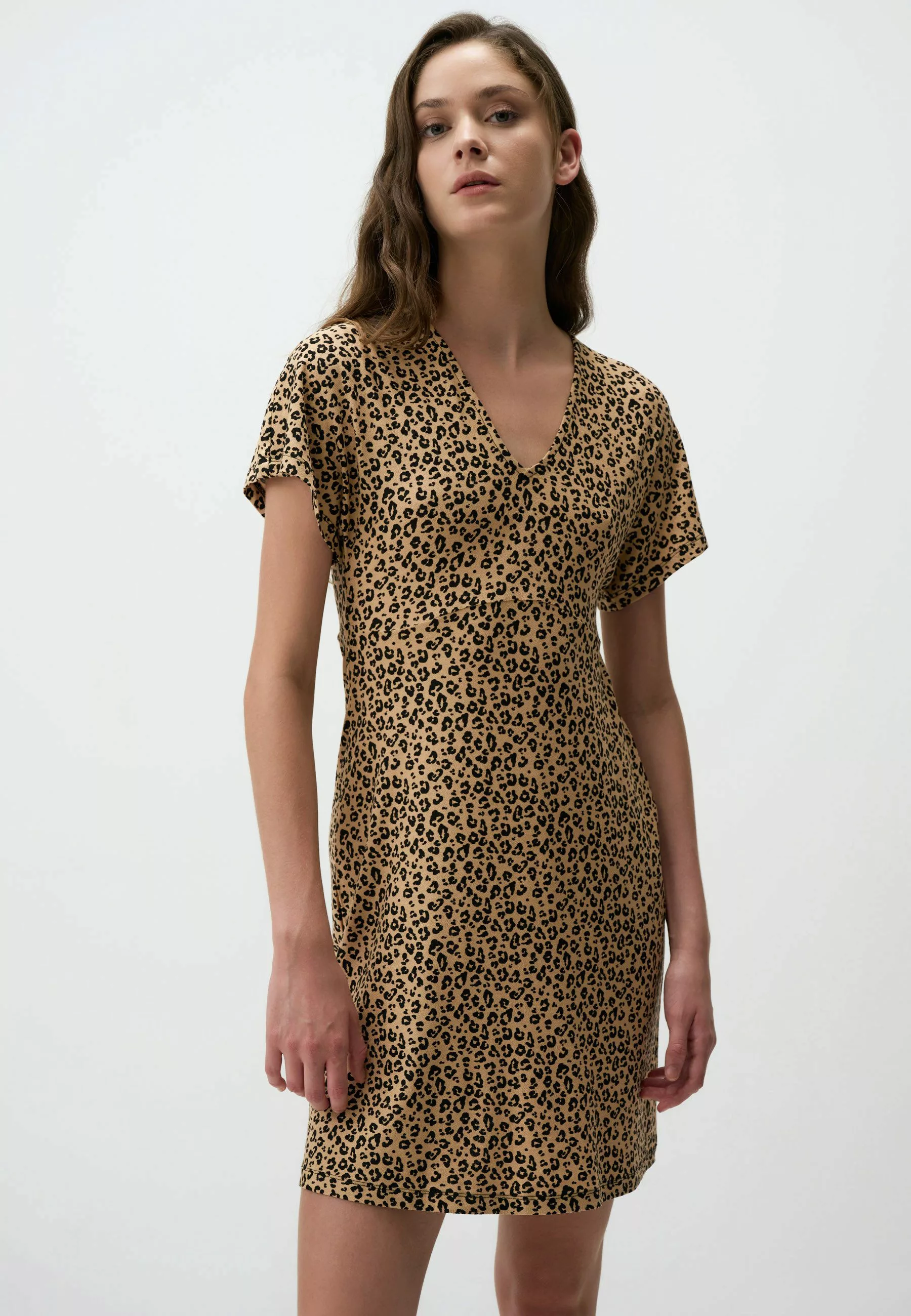Jimmy Key V-Ausschnitt-Pullover Leopard Charme V-Ausschnitt günstig online kaufen