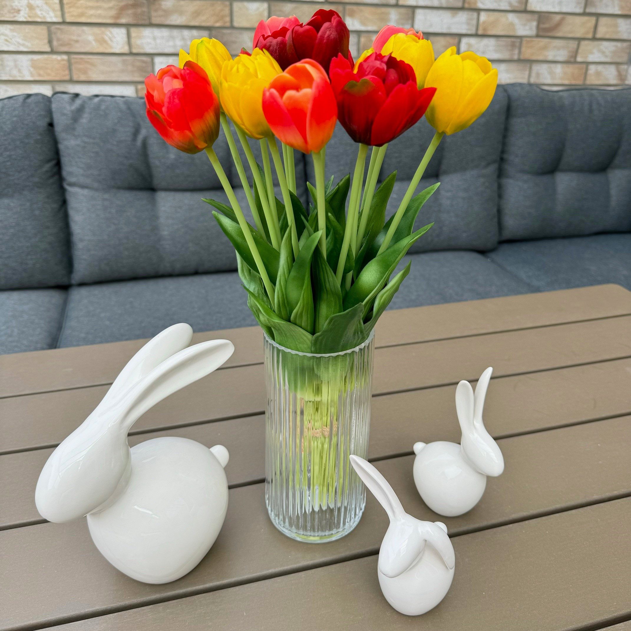Kunstblumenstrauß - 15 künstliche Tulpen in günstig online kaufen