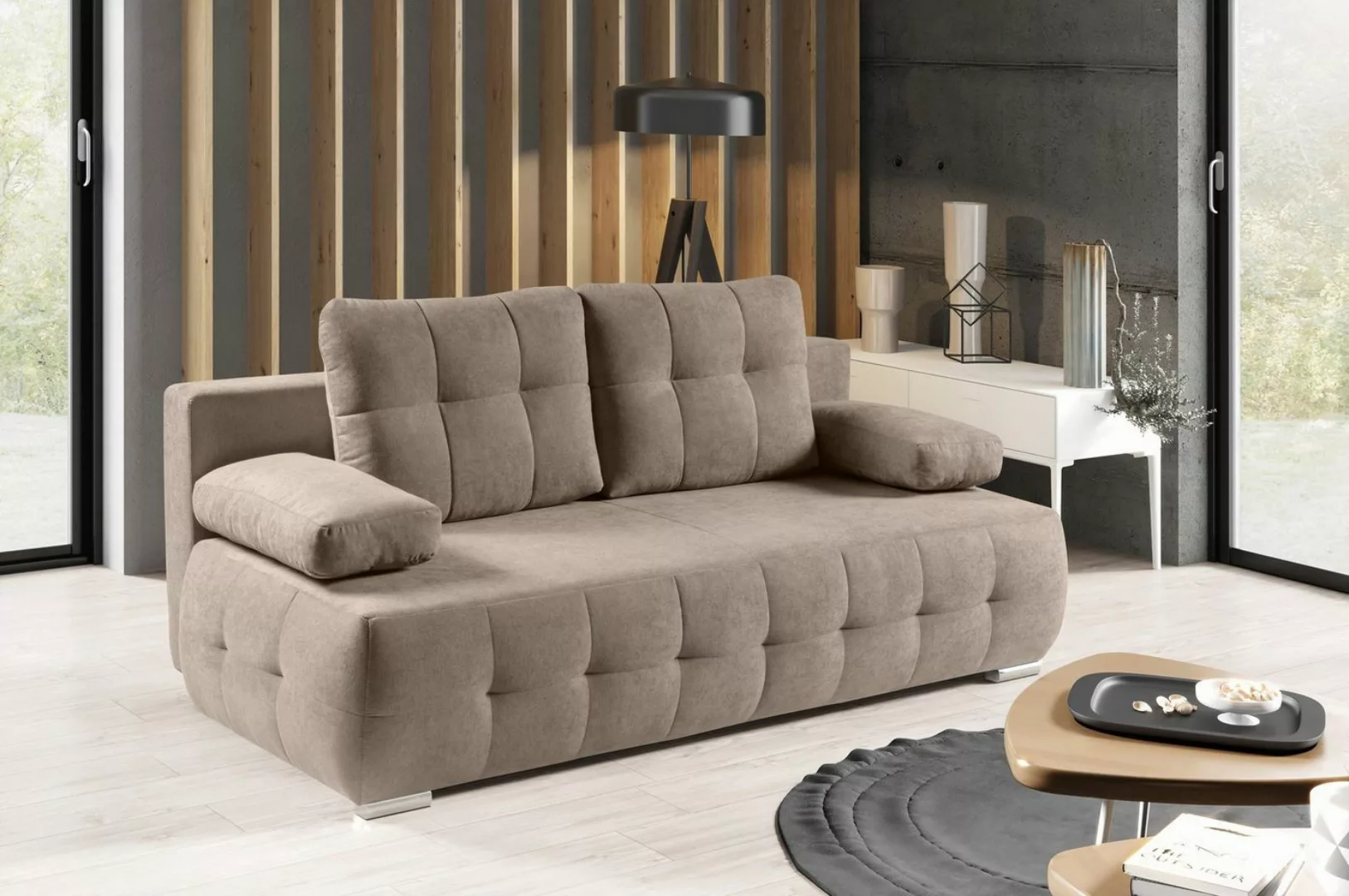 WERK2 Schlafsofa Indigo, 2-Sitzer Sofa und Schlafcouch mit Federkern & Bett günstig online kaufen