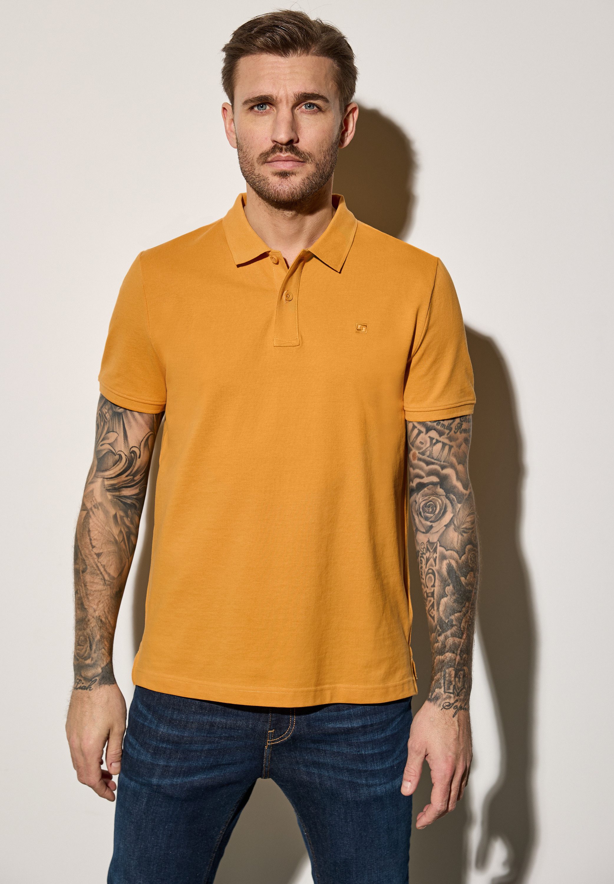 STREET ONE MEN Poloshirt, aus reiner Baumwolle günstig online kaufen